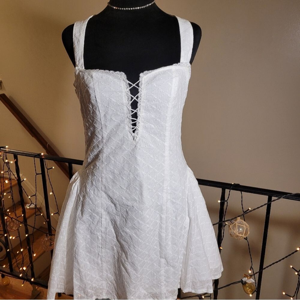 Commense White Halter Mini Dress - Picture 8 of 16